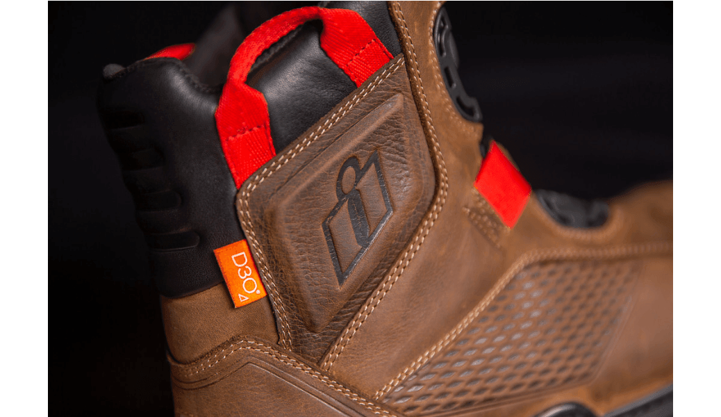 Icon Stormhawk Waterproof Brown Boots - Motor Psycho Sport