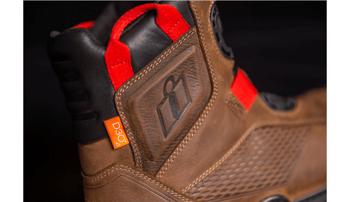 Icon Stormhawk Waterproof Brown Boots - Motor Psycho Sport