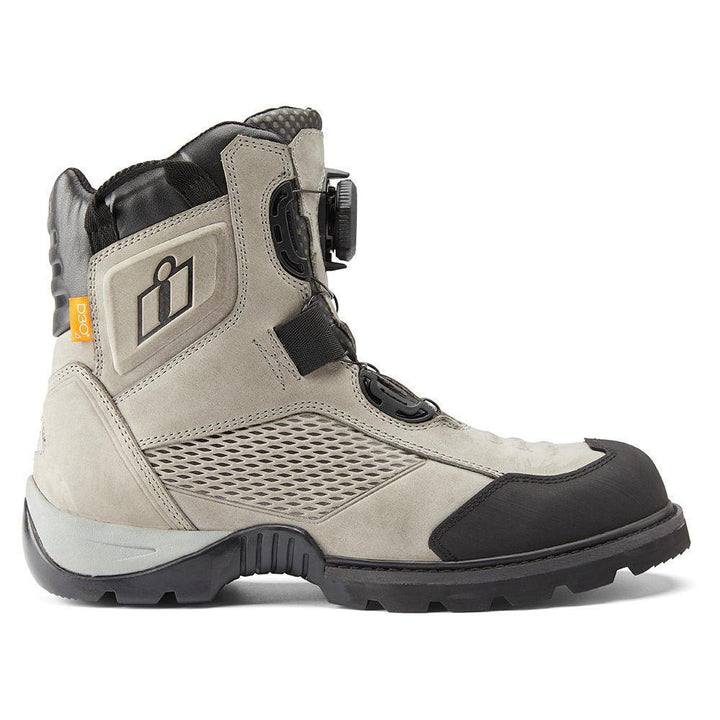 Icon Stormhawk Waterproof Gray Boots - Motor Psycho Sport
