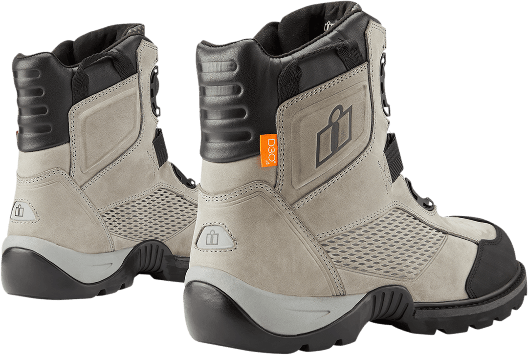 Icon Stormhawk Waterproof Gray Boots - Motor Psycho Sport