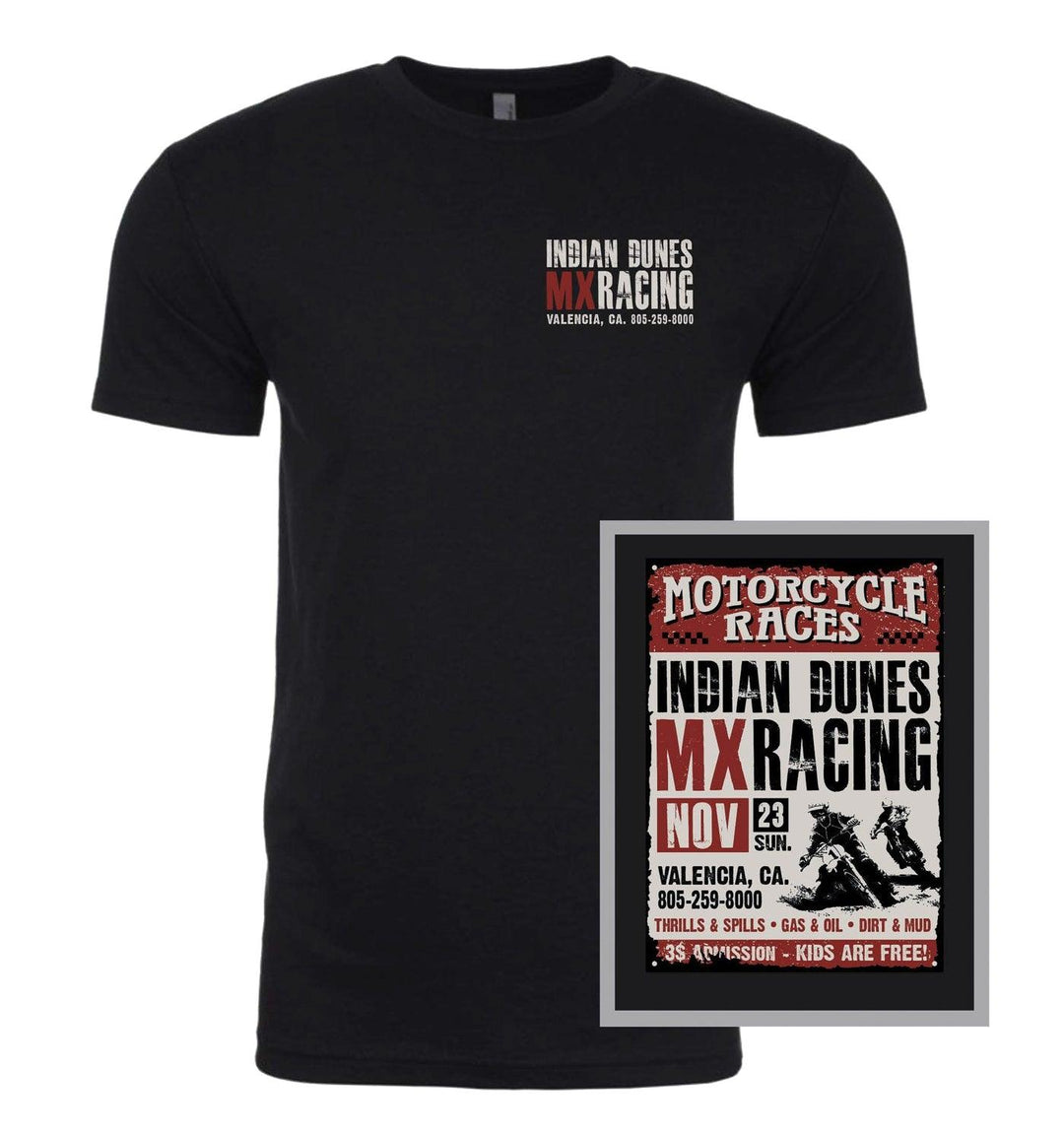 Indian Dunes Sunday T-Shirt Black - Motor Psycho Sport