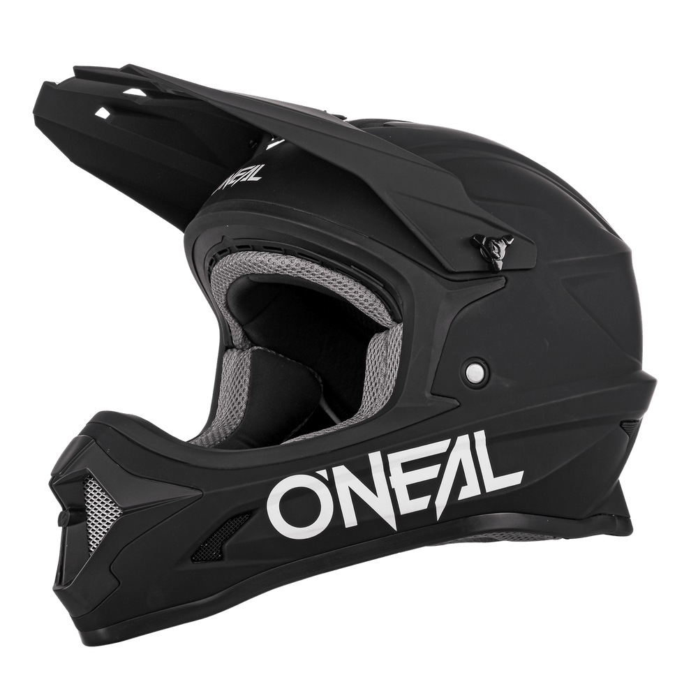 O'Neal 1 SRS Youth Solid Helmet Black - Motor Psycho Sport
