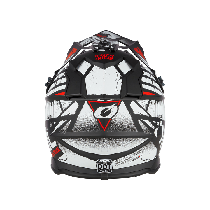 O'Neal 2 SRS Glitch V.23 Helmet Black/White - Motor Psycho Sport