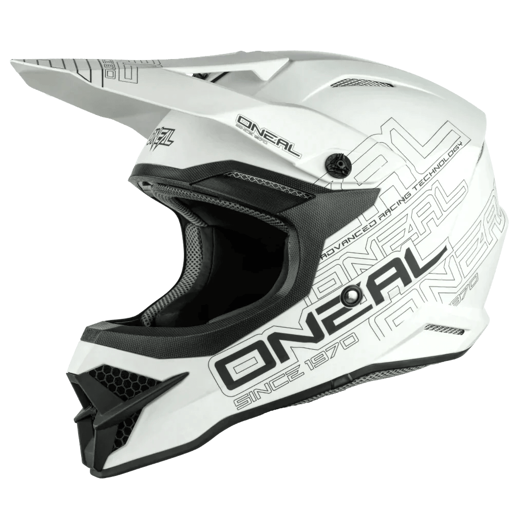 O'Neal 3 Series Flat 2.0 Helmet - White - Motor Psycho Sport