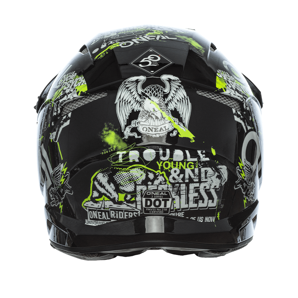 O'Neal 3 SRS Attack 2.0 Helmet - Motor Psycho Sport