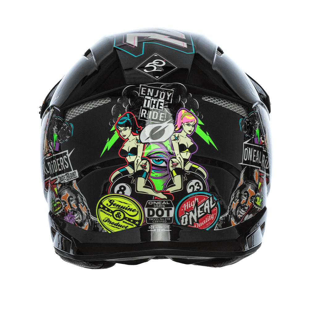 O'Neal 3 SRS Crank 2.0 Helmet - Motor Psycho Sport