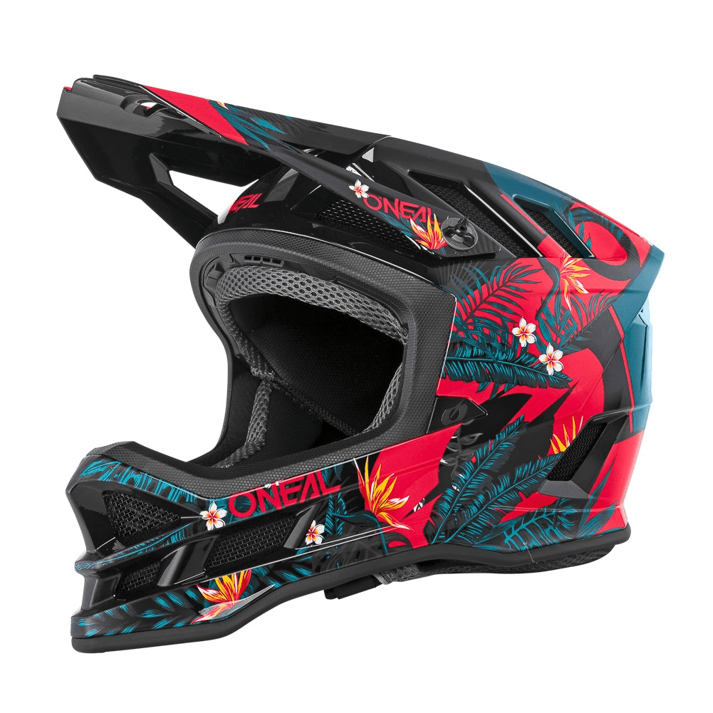 o'neal fullface helm downhill O'Neal Blade Polyacrylite Helmet Rio Red – Motor Psycho Sport