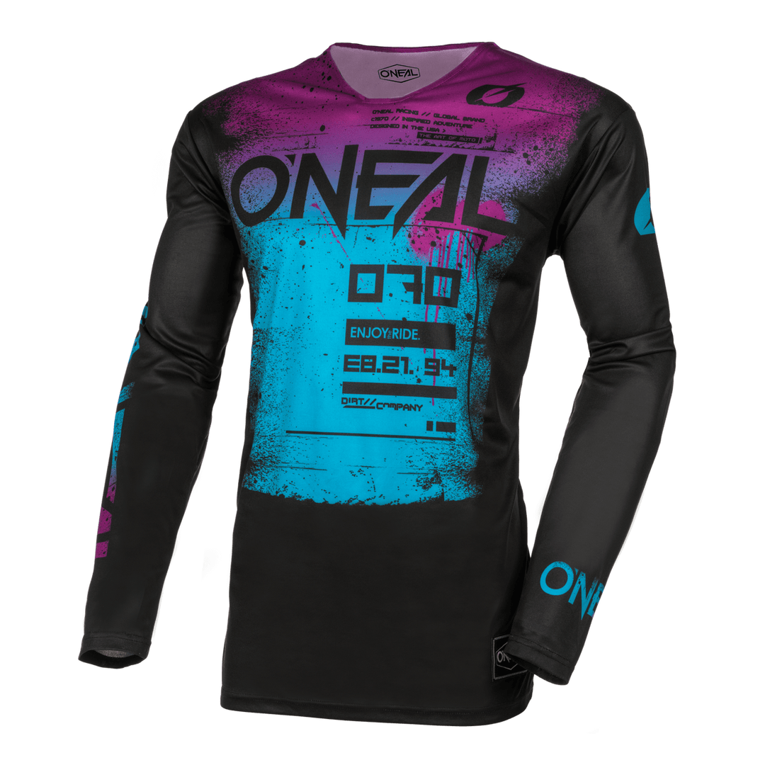 O'Neal Mayhem Scarz V.24 Jersey Black/Blue - Motor Psycho Sport
