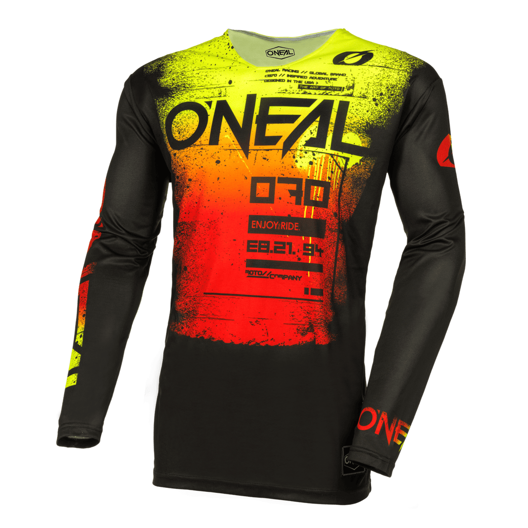 O'Neal Mayhem Scarz V.24 Jersey Black/Red - Motor Psycho Sport