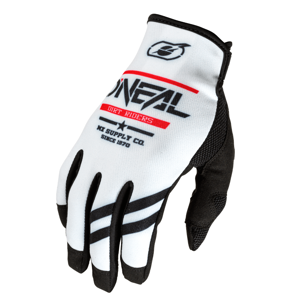 O'Neal Mayhem Squadron Glove White/Black - Motor Psycho Sport