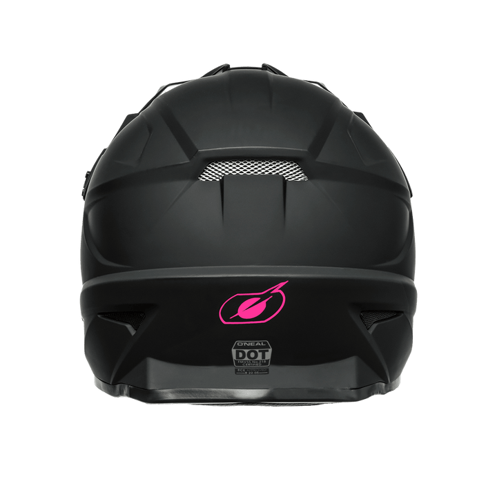 O'Neal Youth 1 SRS Solid Helmet Black/Pink - Motor Psycho Sport