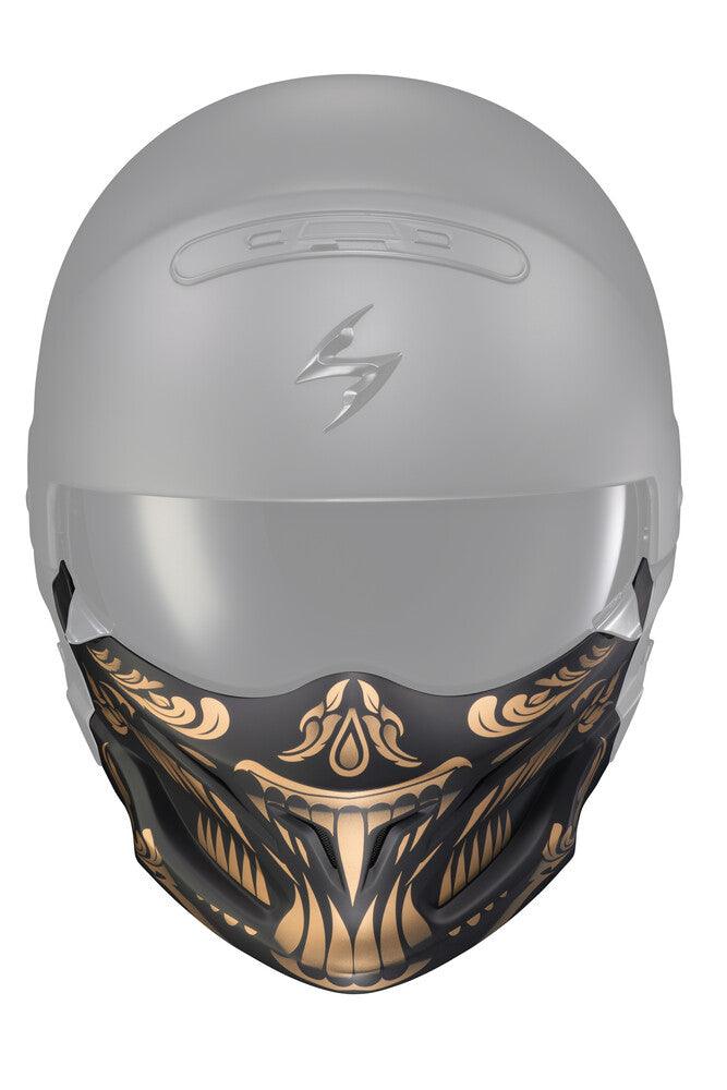 black and gold scorpion helmet Scorpion EXO Covert Face Mask Apex