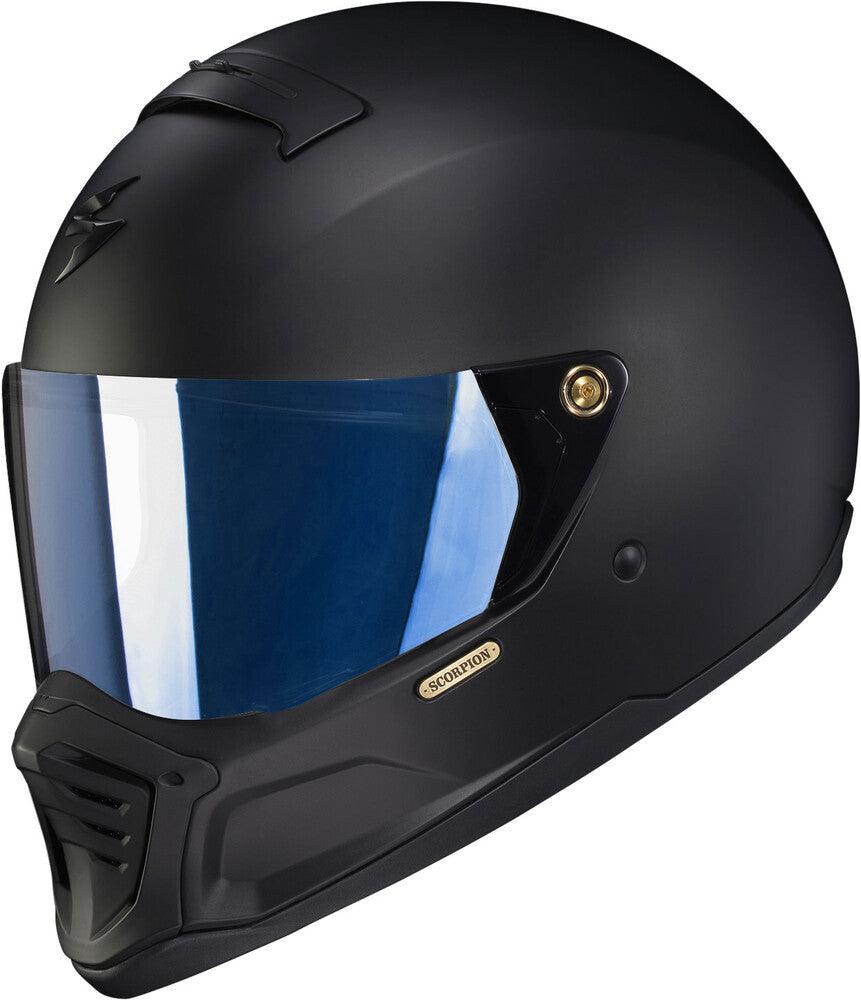 scorpion helmets vs shoei EXO-HX1 Faceshield Blue Mirrored