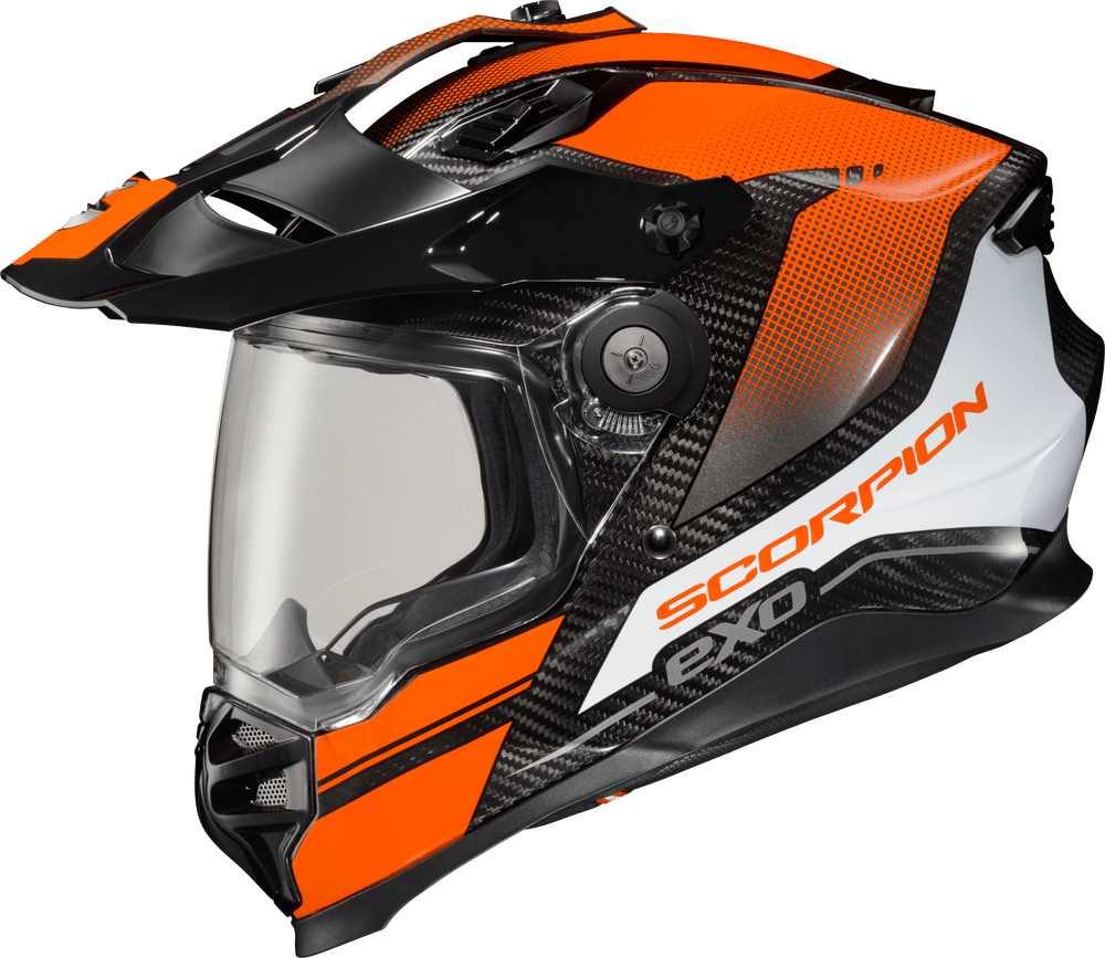 scorpion dirt helmet Scorpion EXO XT9000 Carbon Full-Face Helmet | Trailhead Orange