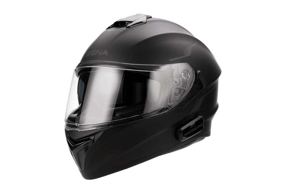 Sena Outforce Full Face Helmet Bluetooth Matte Black - Motor Psycho Sport