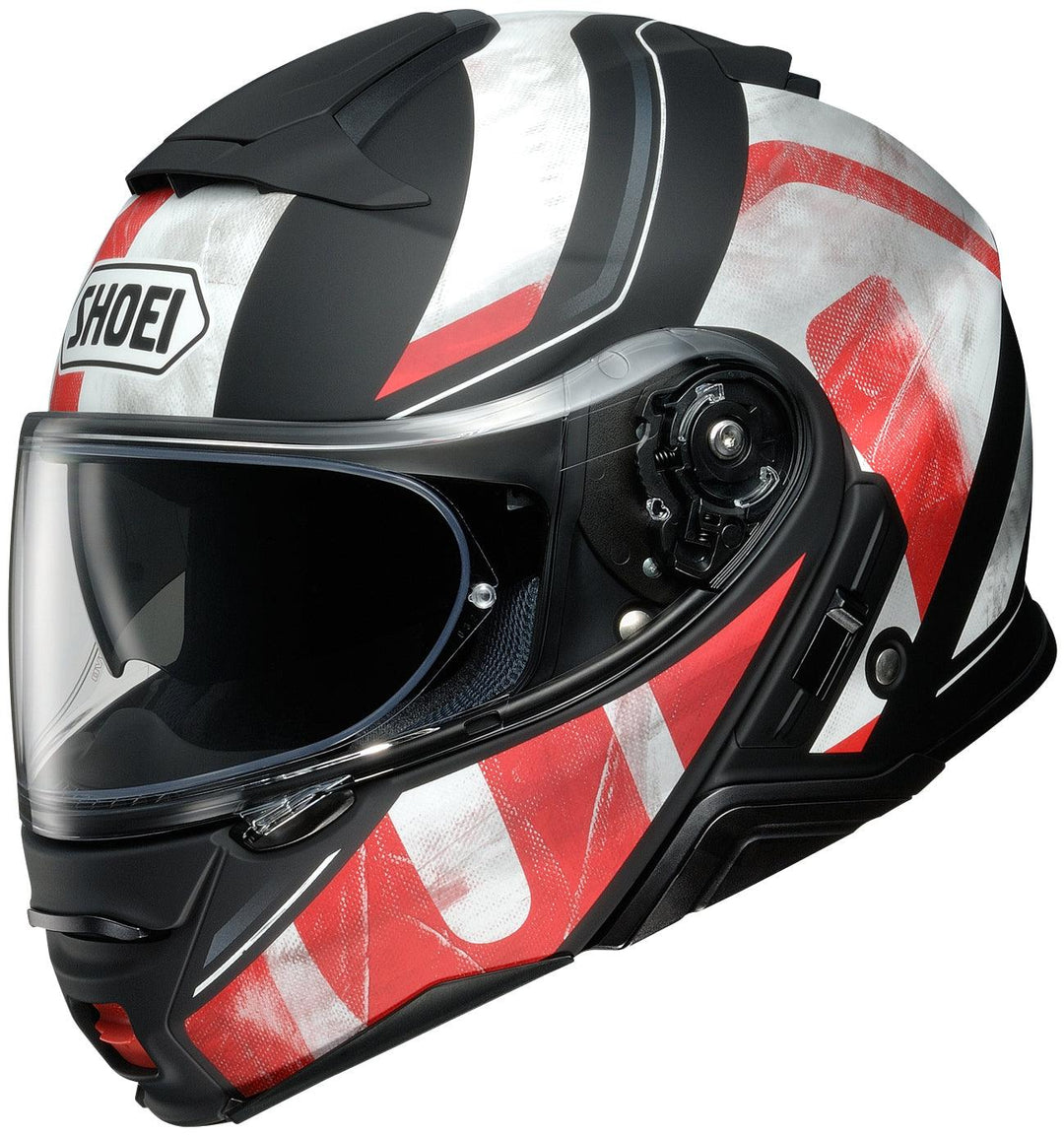 Shoei Neotec II Jaunt Modular Helmet - TC-1 Matte White/Red/Black - Motor Psycho Sport