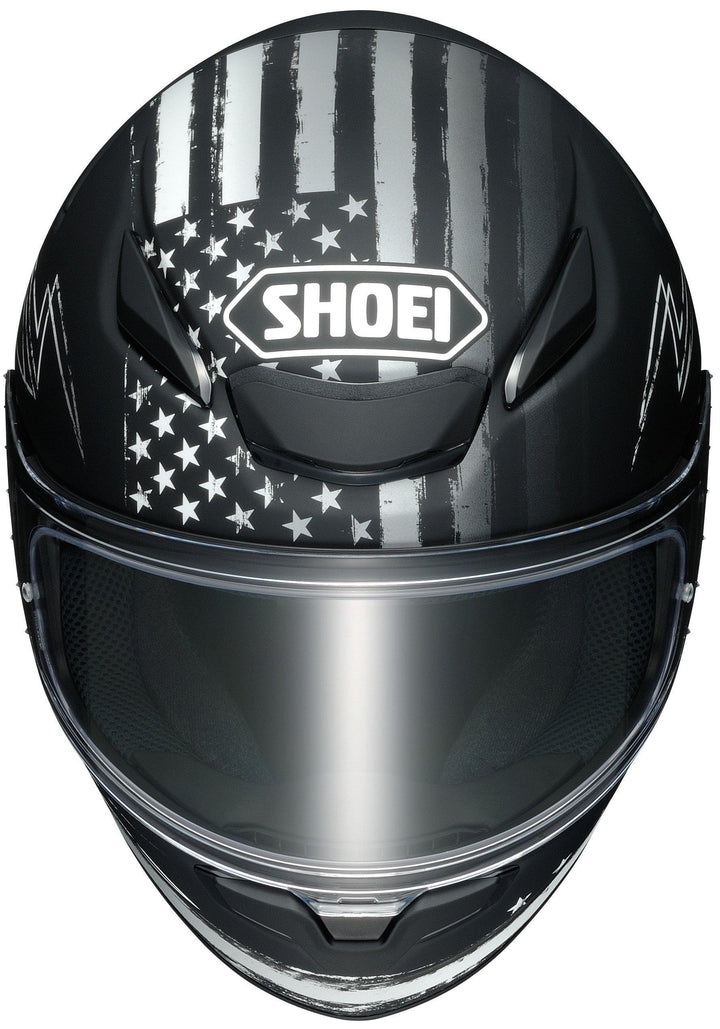 Shoei RF-1400 Dedicated 2 Helmet Matte TC-5 Black/White - Motor Psycho Sport