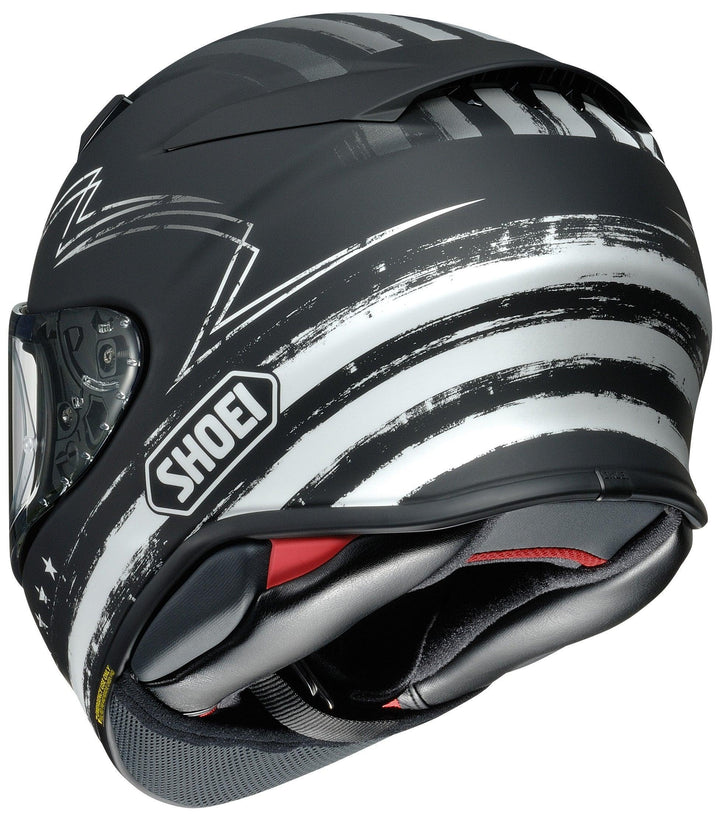 Shoei RF-1400 Dedicated 2 Helmet Matte TC-5 Black/White - Motor Psycho Sport