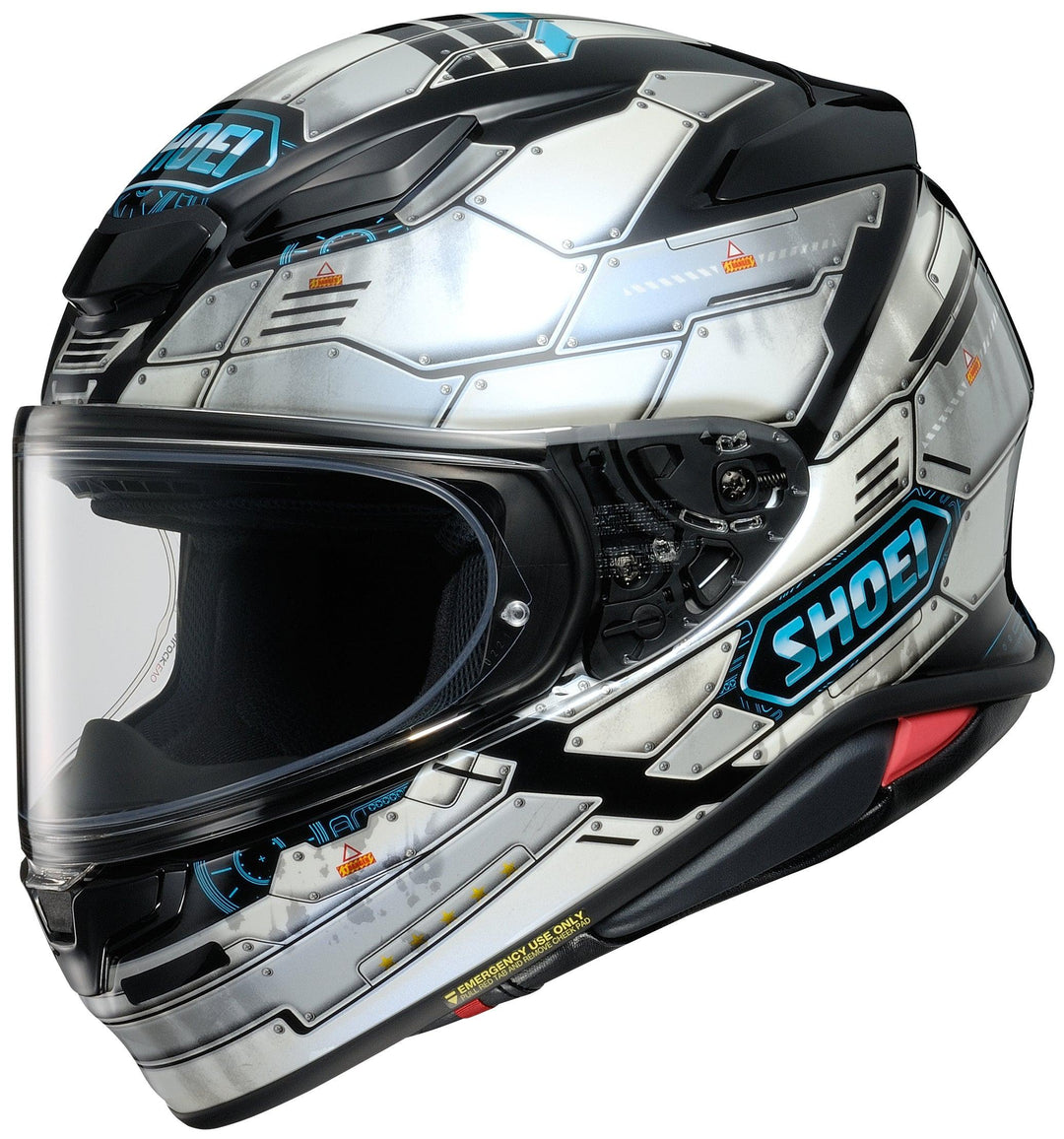 Shoei RF-1400 Fortress Helmet - TC-6 White/Gray - Motor Psycho Sport