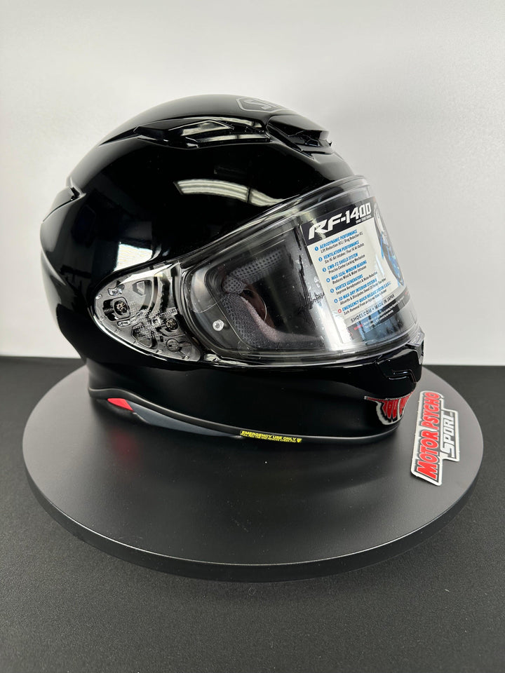 Shoei RF-1400 Helmet - Gloss Black - Size XL - OPEN BOX - Motor Psycho Sport