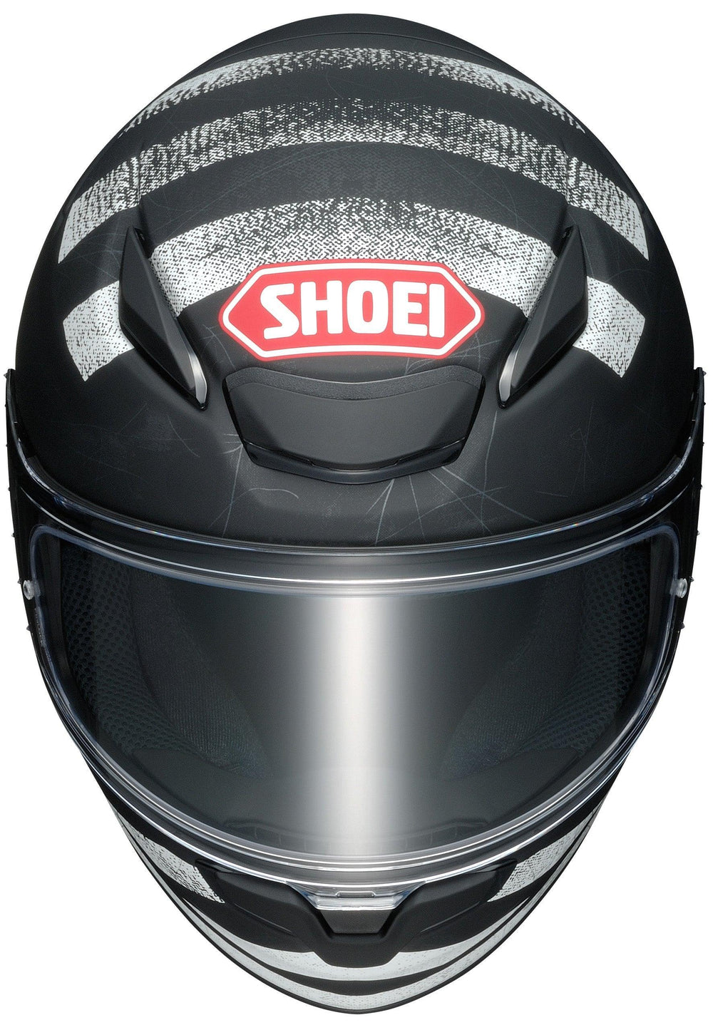 Shoei RF-1400 Scanner Helmet - TC-5 Matte Black/White - Motor Psycho Sport