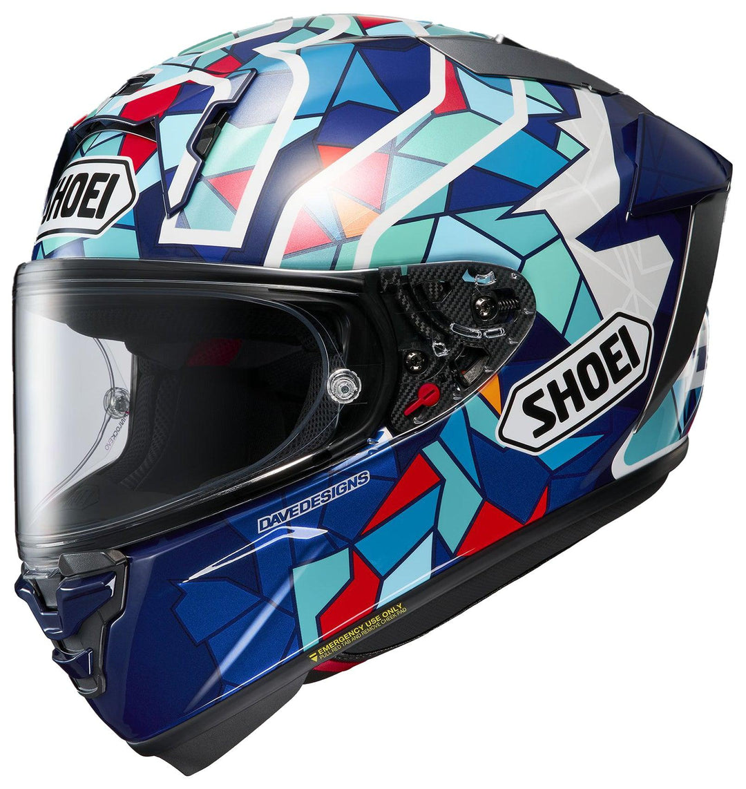 Shoei X-15 Marquez Barcelona Helmet - TC-10 - Motor Psycho Sport