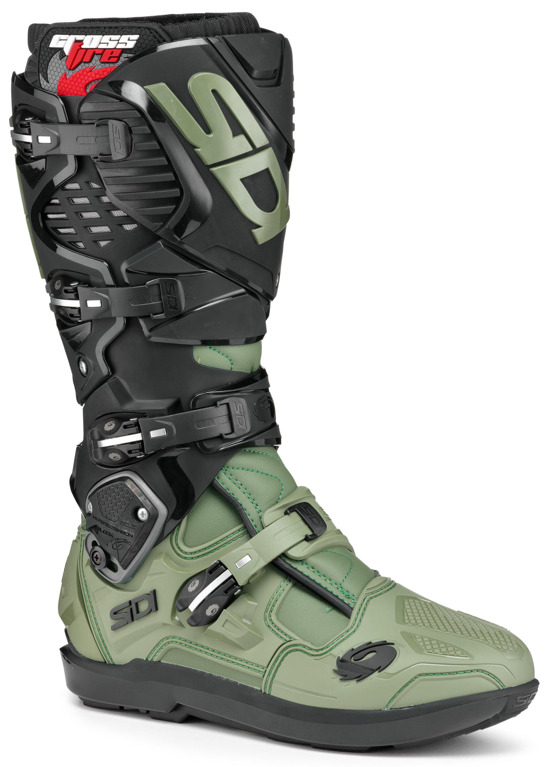 Sidi Crossfire 3 SRS Army/Black Boots - Limited Edition - Motor Psycho Sport