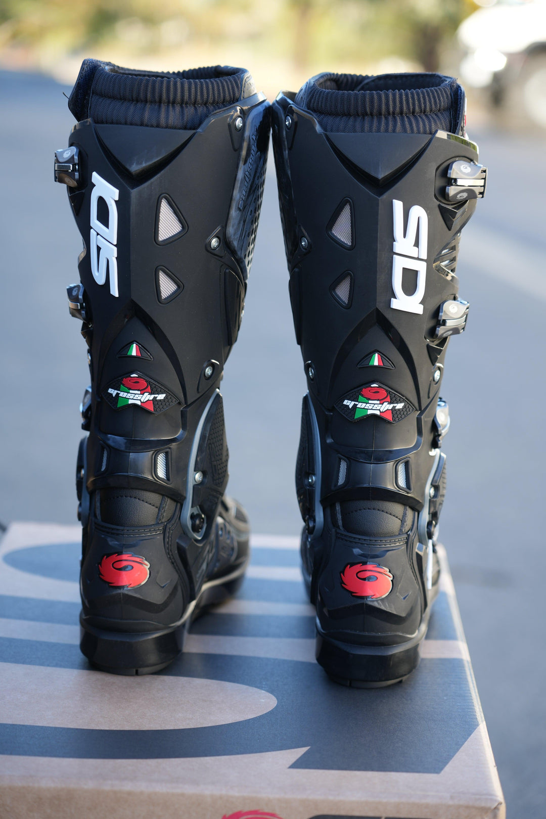 Sidi Crossfire 3 SRS Black/Black Boots - Motor Psycho Sport