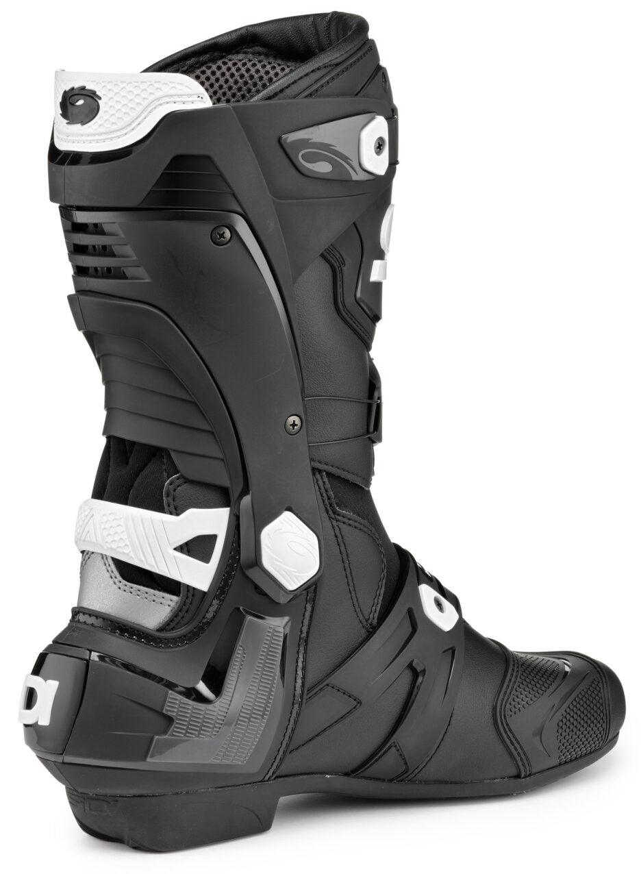 Sidi Rex Road Race Boots - Black/White - Motor Psycho Sport