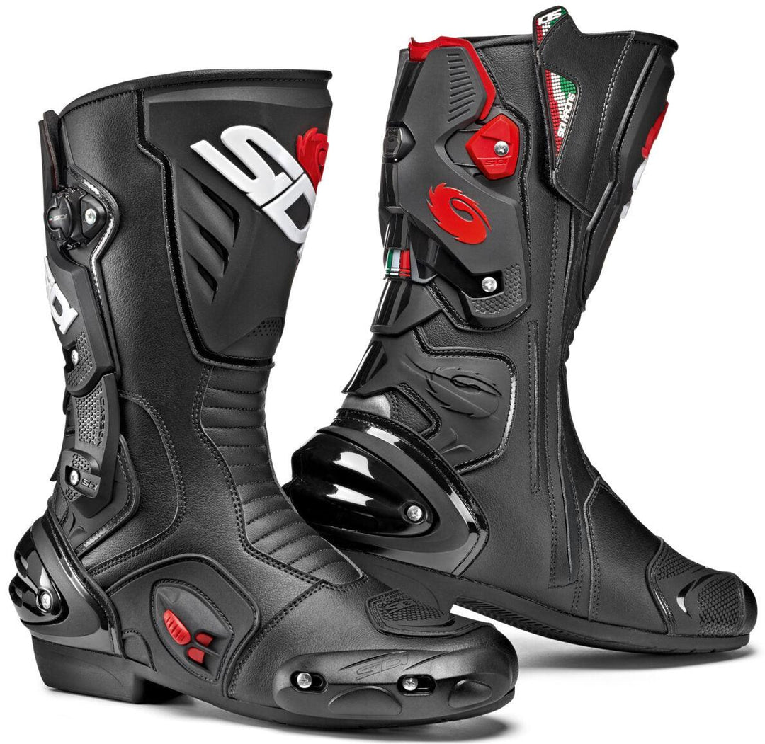 Sidi Vertigo 2 Road Race Boots - Black/Black - Motor Psycho Sport