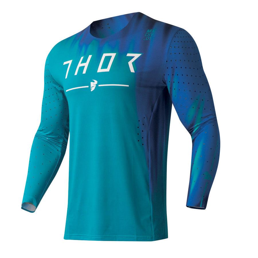 Thor Prime Freeze Aqua/Navy Jersey - Spring 2023 - Motor Psycho Sport