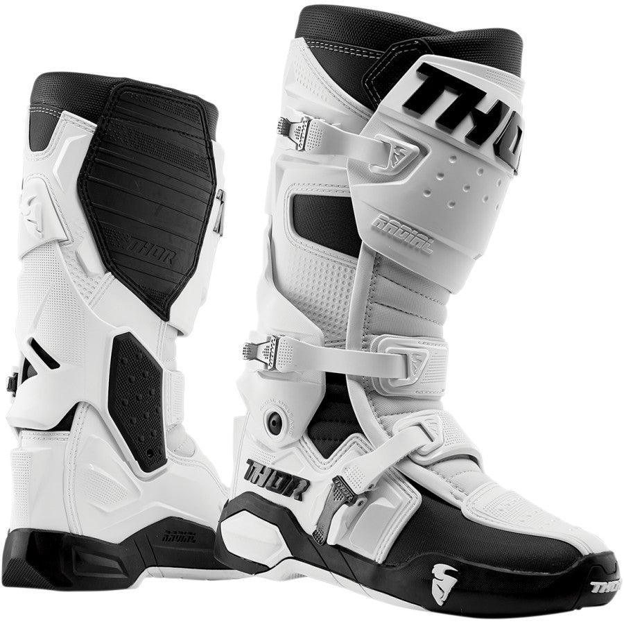 Thor Radial White Boots 2022 - Motor Psycho Sport