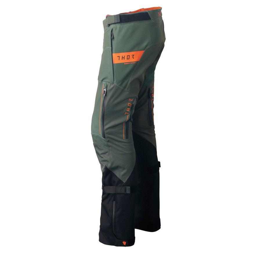 Thor Range Pants - Army/Orange - Motor Psycho Sport