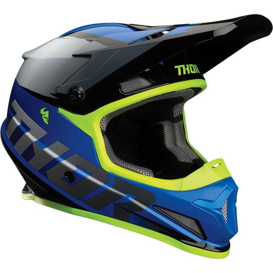 Thor Sector Fader Blue/Black Helmet 2022 - Motor Psycho Sport
