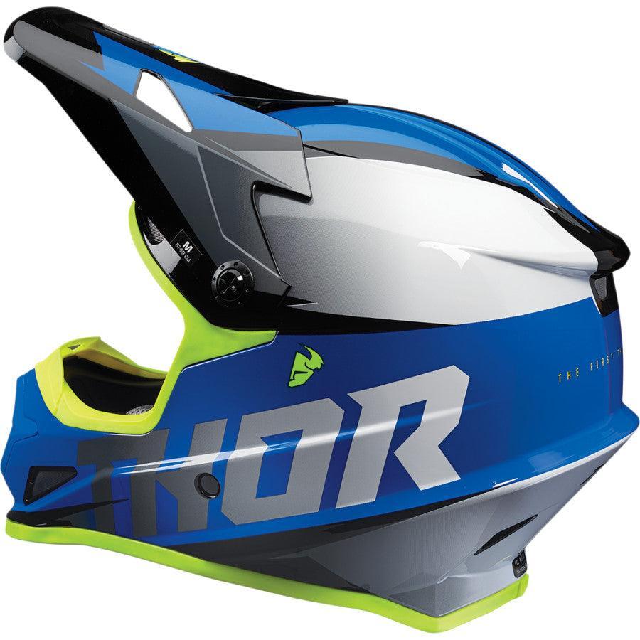 Thor Sector Fader Blue/Black Helmet 2022 - Motor Psycho Sport