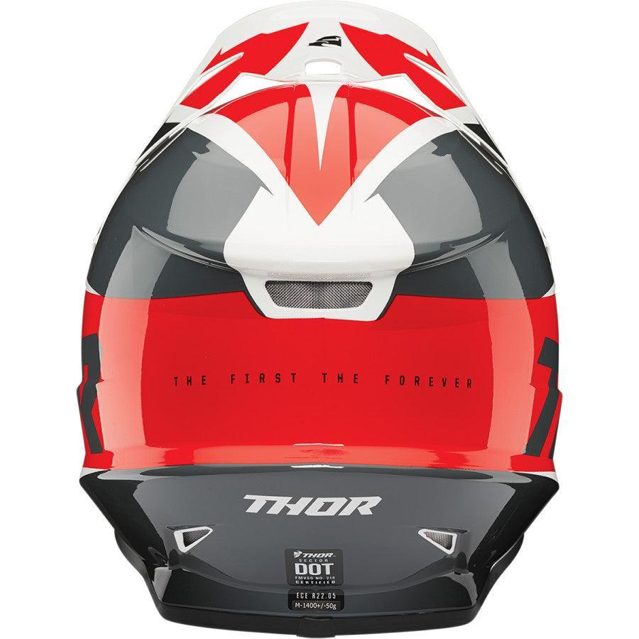 Thor Sector Fader Red/Black Helmet 2022 - Motor Psycho Sport