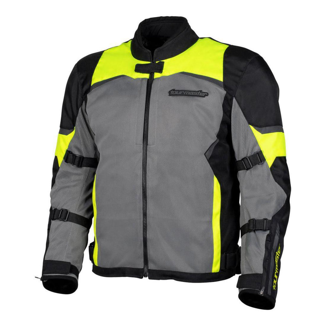 Tourmaster Men's Intake Air Jacket - Black/Hi-Viz - Motor Psycho Sport