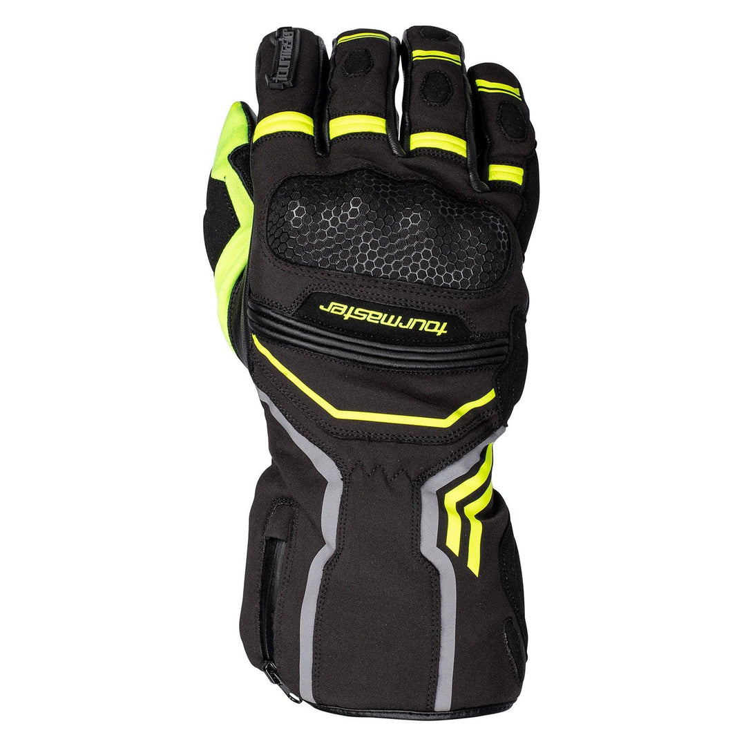 Tourmaster Men's Polar-tex Glove - Black/Hi-Viz - Motor Psycho Sport