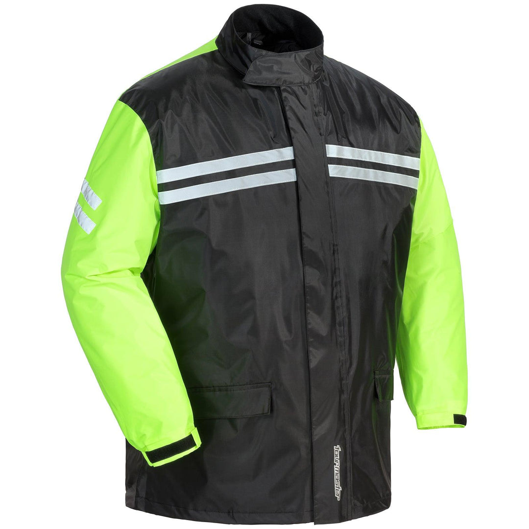 Tourmaster Shield Two-piece Rainsuit - Black/Hi-Viz - Motor Psycho Sport