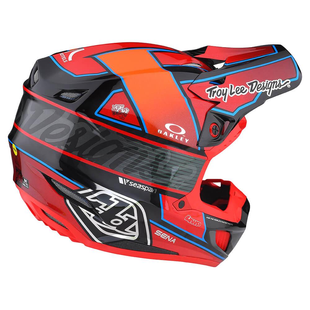 Troy Lee Designs SE5 Carbon Helmet W/MIPS Team Red - Motor Psycho Sport