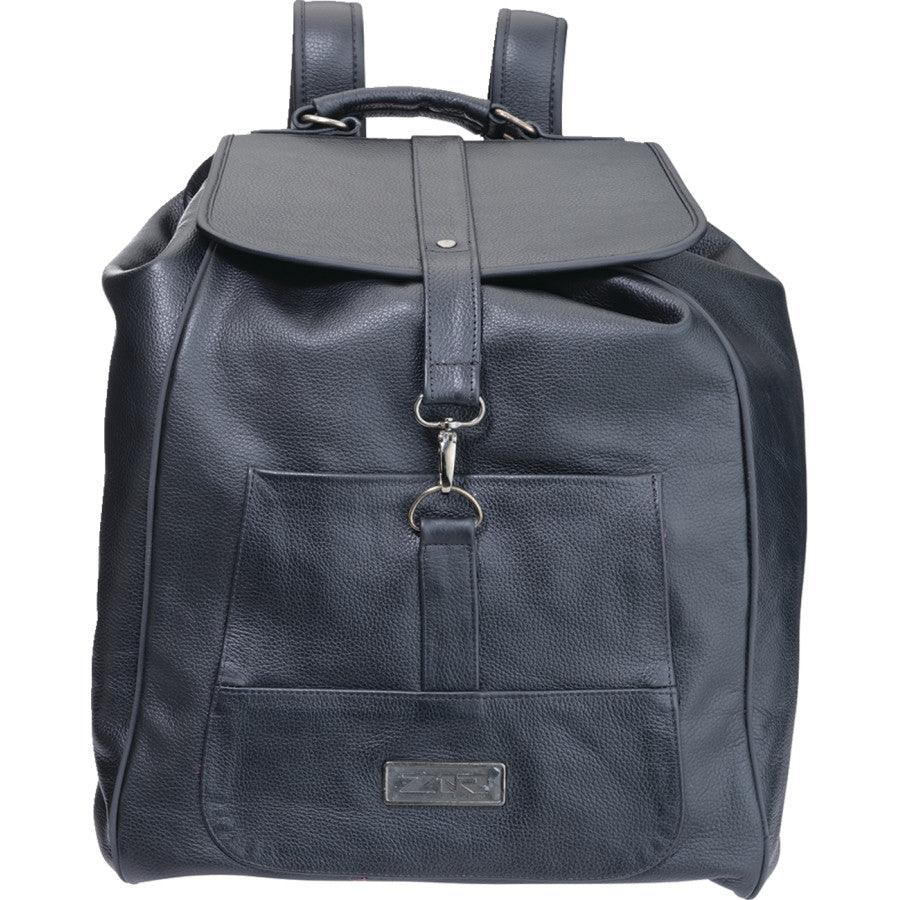 black leather sporty backpack Z1R Backpack