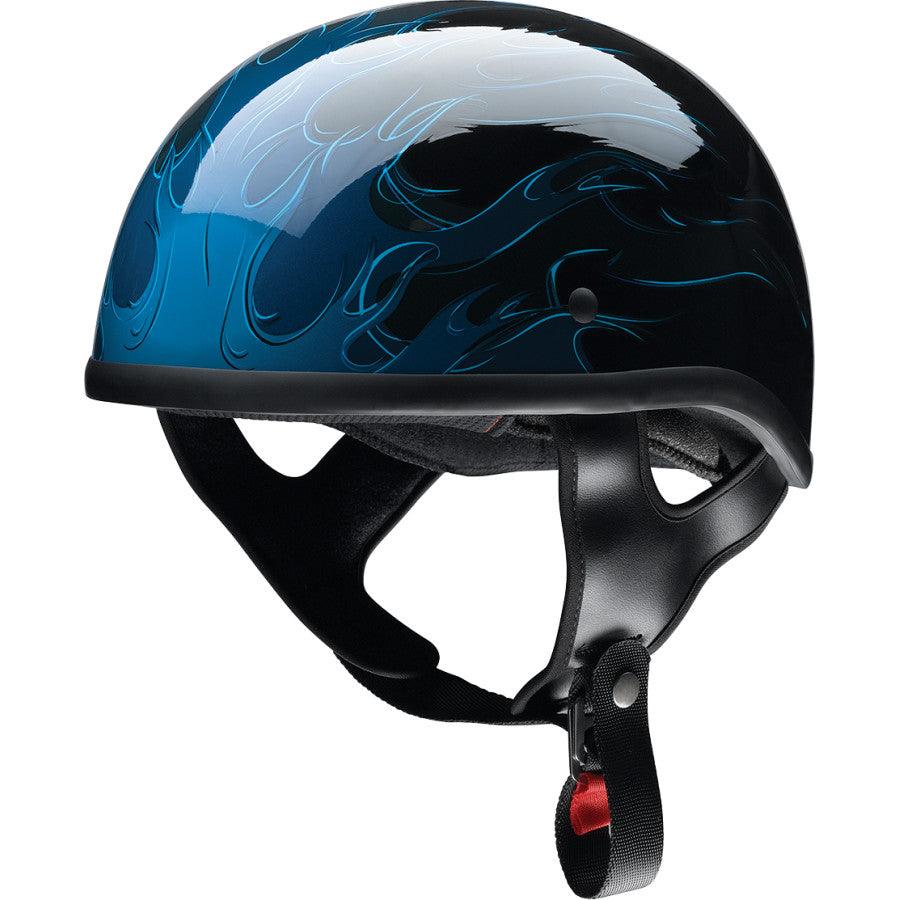 beanie motorcycle helmet Z1R CC Beanie Helmet - Hellfire - Blue