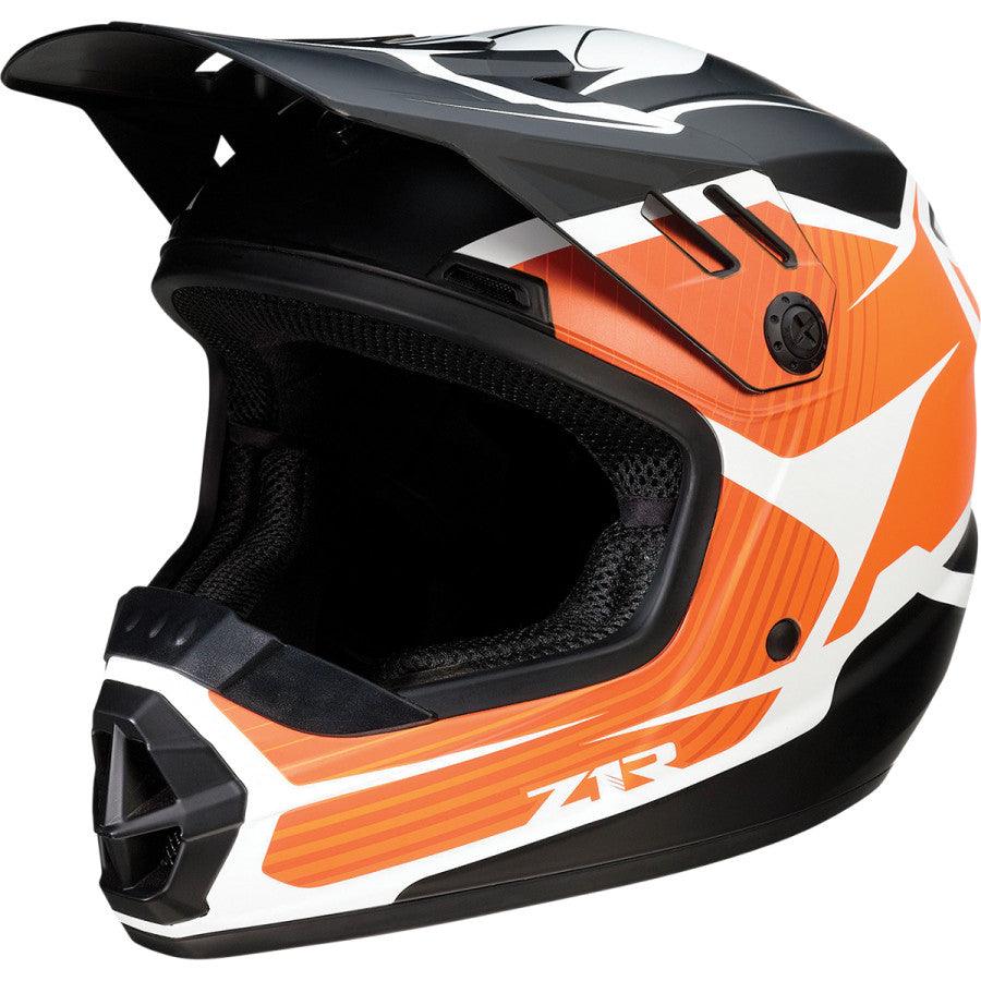 Z1R Child Rise Flame Helmet - Orange - Motor Psycho Sport