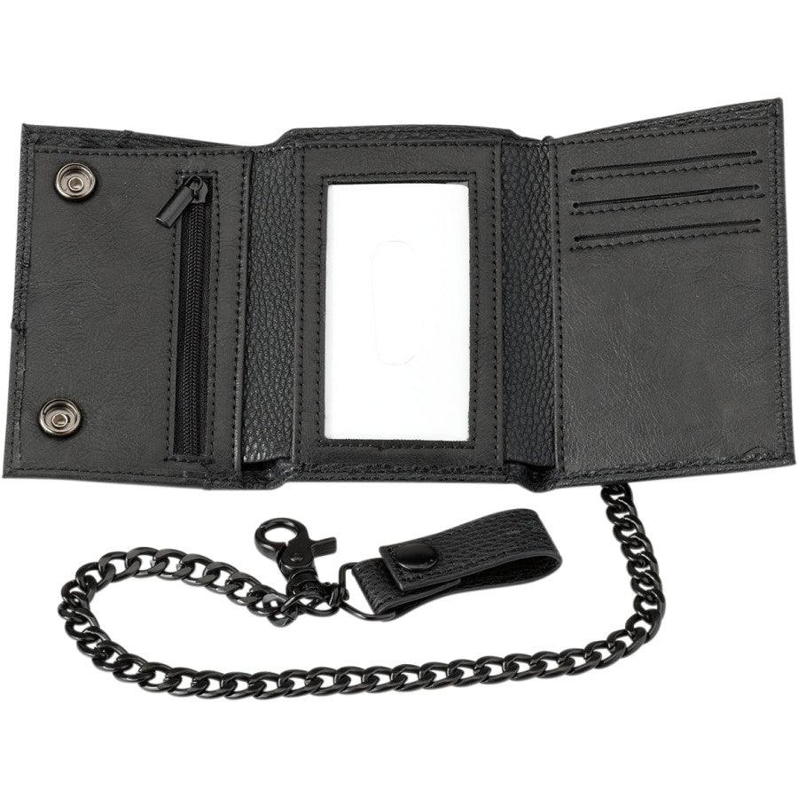 Z1R Classic Leather Wallet - Black - Motor Psycho Sport