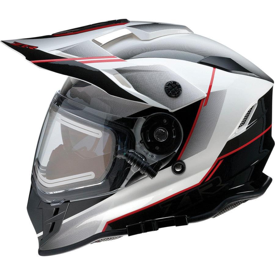Z1R Range Bladestorm Snow Electric Helmet - Black/Red/White - Motor Psycho Sport