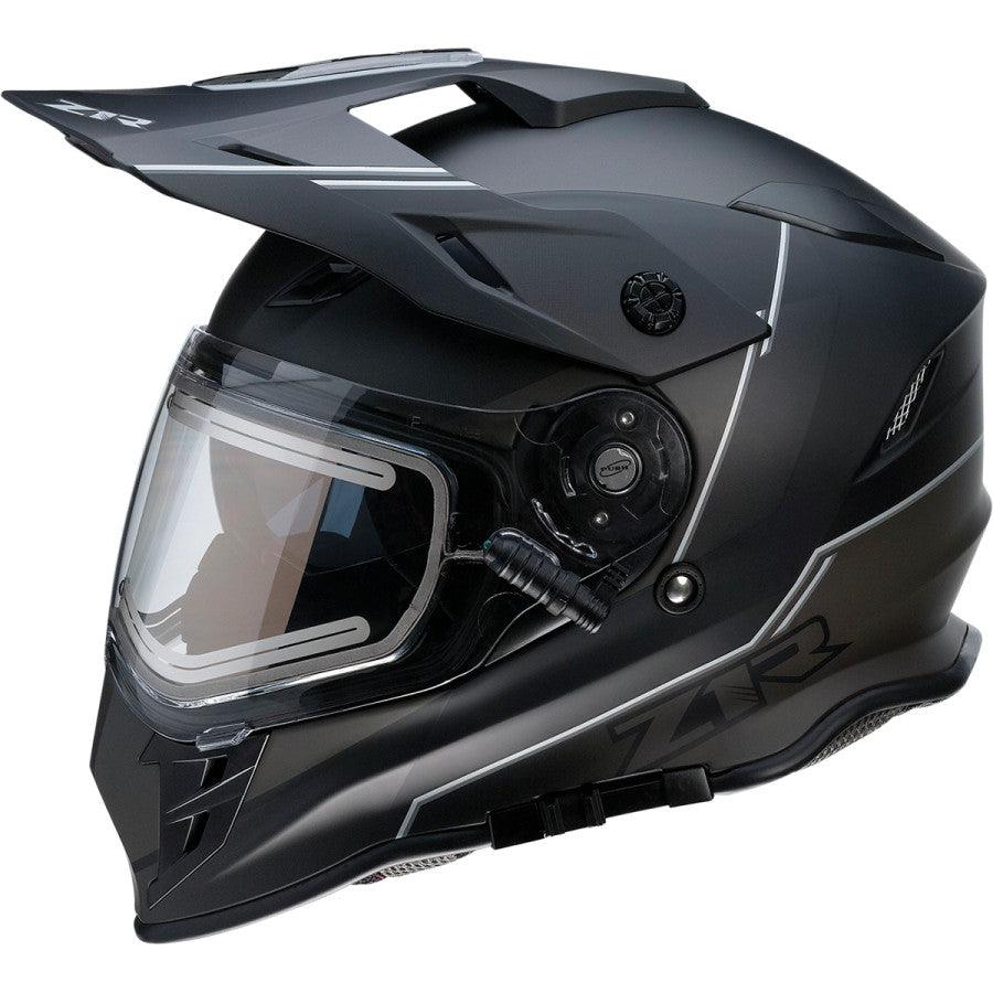 Z1R Range Bladestorm Snow Electric Helmet - Black/White - Motor Psycho Sport