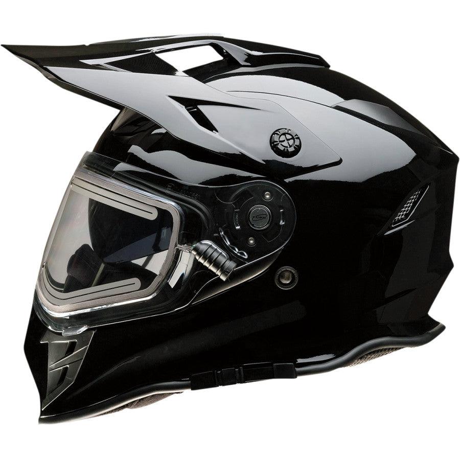 Z1R Range Snow Electric Dual Pane Helmet - Black - Motor Psycho Sport