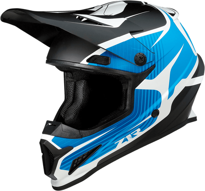 Z1R Rise Flame Blue Helmet - Motor Psycho Sport