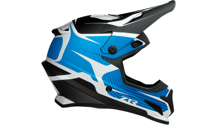 Z1R Rise Flame Blue Helmet - Motor Psycho Sport