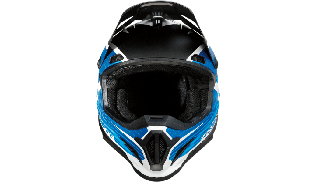 Z1R Rise Flame Blue Helmet - Motor Psycho Sport